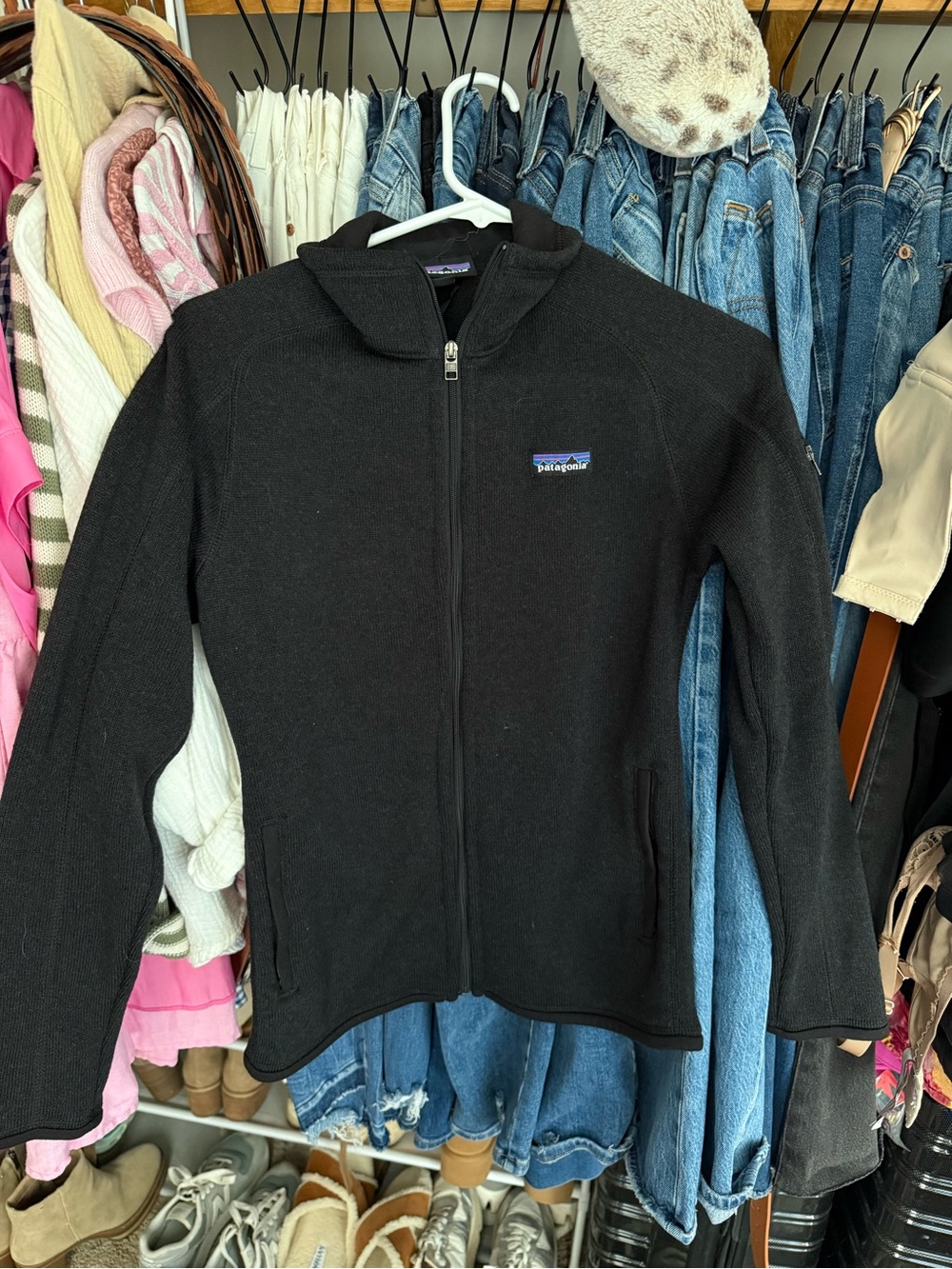 Patagonia Black Full-Zip Fleece Pullover Women’s